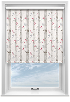 Watercolour Woods, Pink - Roller Blind